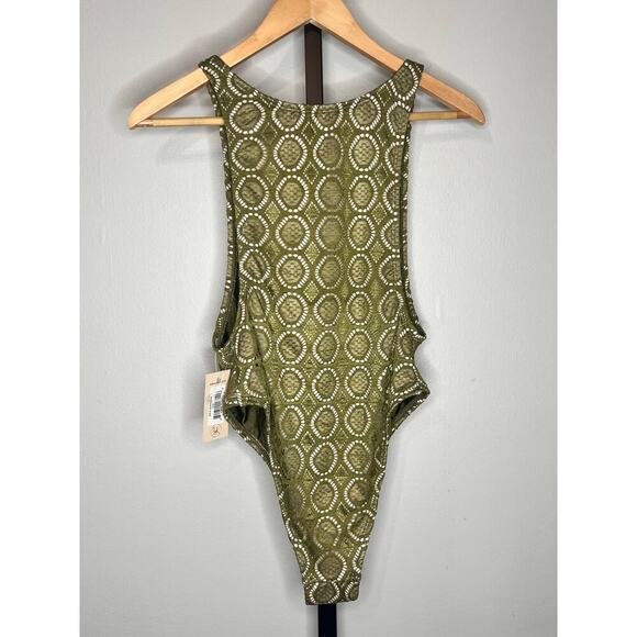 ☀️Ris-k Isla Seamless High Cut One Piece Swimsuit Bellamoss Women's Size M NWT - Picture 5 of 7